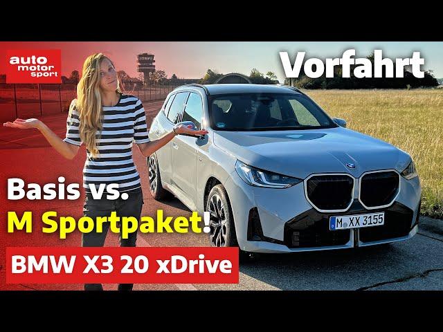 BMW X3 20 xDrive: Basis vs. M Sportpaket | auto motor und sport