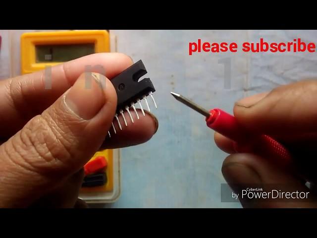 Ic testing  (la4440 ic) with multimeter