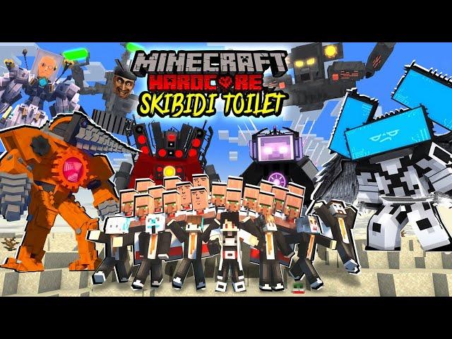 100 YOUTUBER BERTAHAN HIDUP DI PULAU SKIBIDI TOILET SURVIVAL HARDCORE DI MINECRAFT FULL SEASON 1