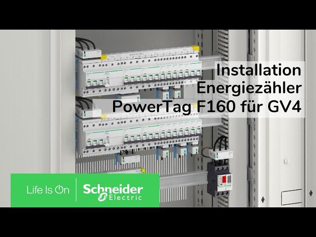 PowerTag F160 für GV4 - Installation Energiezähler | Schneider Electric