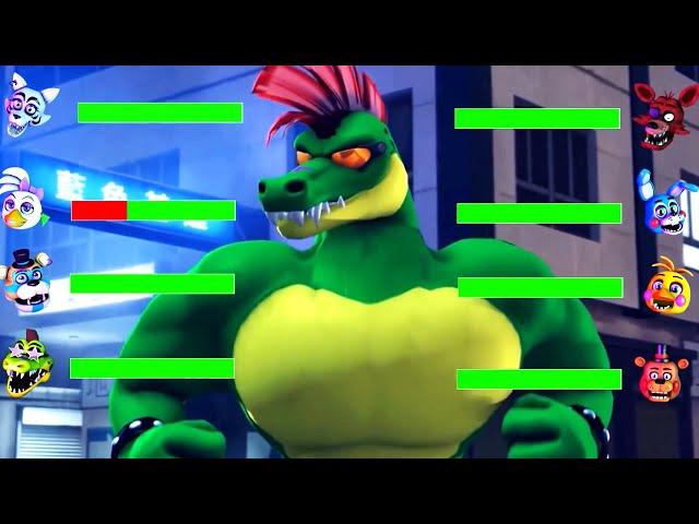 [SFM FNaF] Top 5 Security Breach FURY'S RAGE VS Fights WITH Healthbars