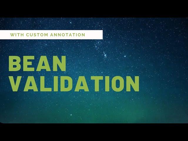 Custom Annotation - Bean Validation