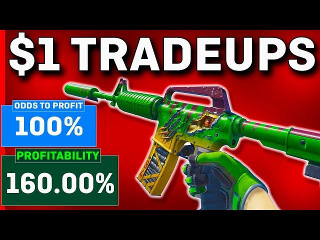 The MOST PROFITABLE CS2 Trade Ups UNDER $1! (NO RISK)