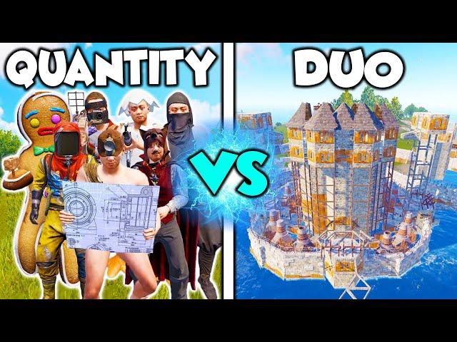 Can the BEST DUOS IN RUST Beat 8 RAIDERS? - Rust