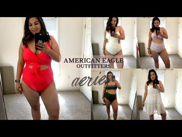 PLUS SIZE AERIE SWIMWEAR HAUL 2019 | Kelly Elizabeth