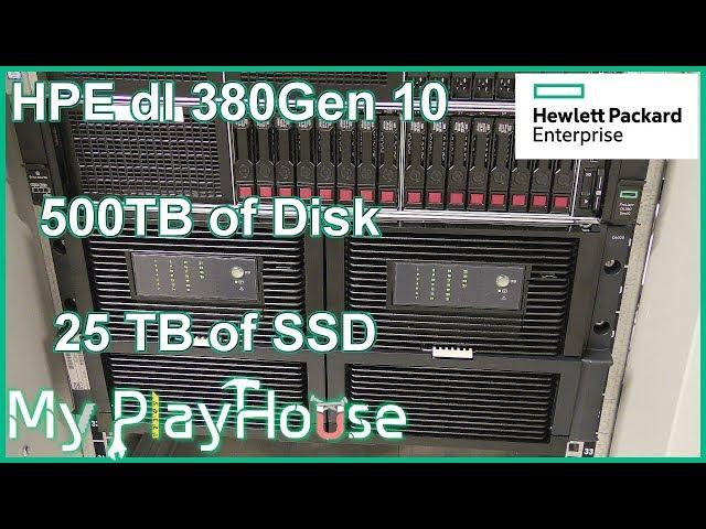 500TB Disk & 25TB SSD in HPE DL380 Gen10 with D6020 - 662