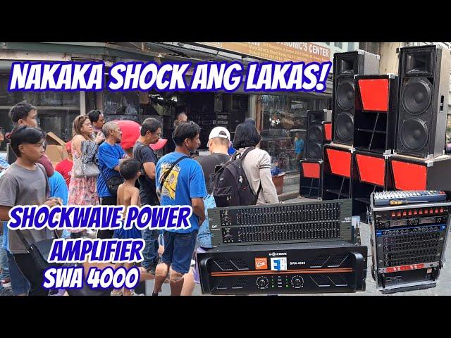 SHOCKWAVE SWA4000 NAKAKA SHOCK ANG LAKAS, 300K BUDGET 1 SET SOUND SYSTEM,MCV18 LOADED STORM18@18K.