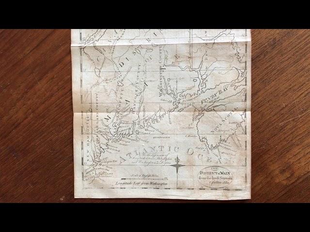 First Printed Map of Maine 1795