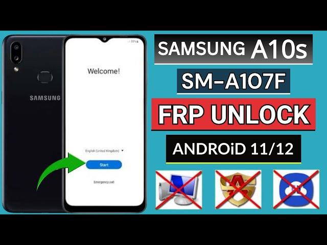 Samsung A10s (SM-A107F) Frp Bypass Android 11/12 Without PC | Google Account Bypass Samsung A10s