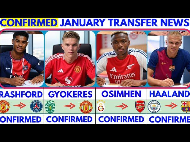 THE LATEST CONFIRMED TRANSFER NEWS AND RUMOURS TRANSFERS 2024| RASHFORD, GYOKERES, OSIMHEN, HAALAND