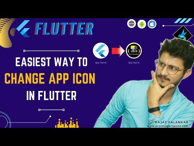 [Easiest  Way]  How to Change Flutter App Icon in android studio -  Flutter Launcher Icons