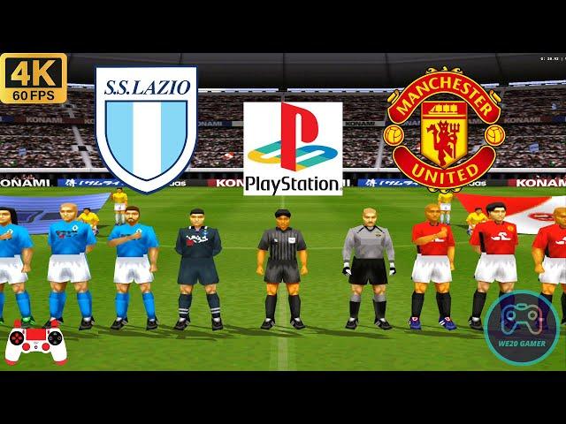 Winning Eleven 2002 Gameplay - Lazio vs Man United - Duckstation PS1 on PC  Full Game [4K60]