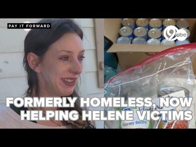 Chattanooga woman, once homeless, helps North Carolina residents devastated by Helene