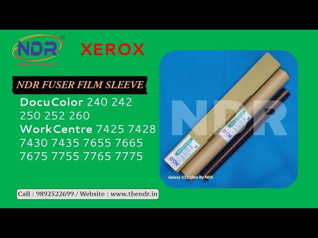 Xerox DC240 242 250 252 260 7424 7428 7430 7435 7655 7655 7665 7675 7755 7765 7775 Fuser Film Sleeve