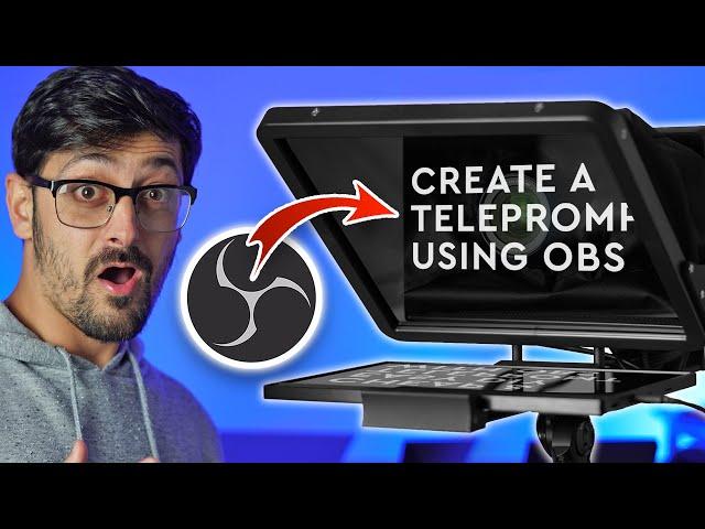 Turn ANY MONITOR into a Teleprompter with OBS