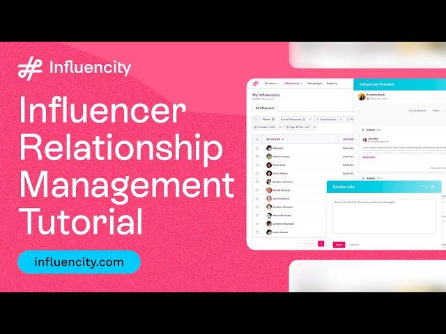 Influencer Relationship Management Tutorial