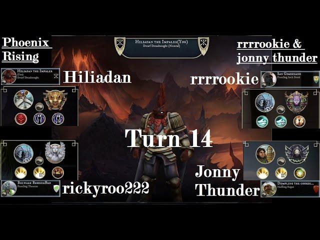 T14 - AoW3 2016 PBEM 2vs2 Tourney - Round 3: Phoenix Rising vs rrrrookie & jonny thunder (commented)