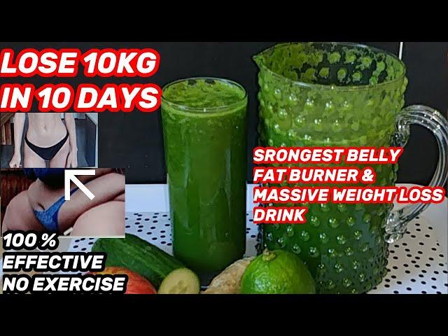 STRONGEST BELLY FAT BURNER DRINK |LOSE 10KG IN 10 DAYS|MIRACLE WEIGHT LOSS DRINK RECIPE|AFRICAN FOOD