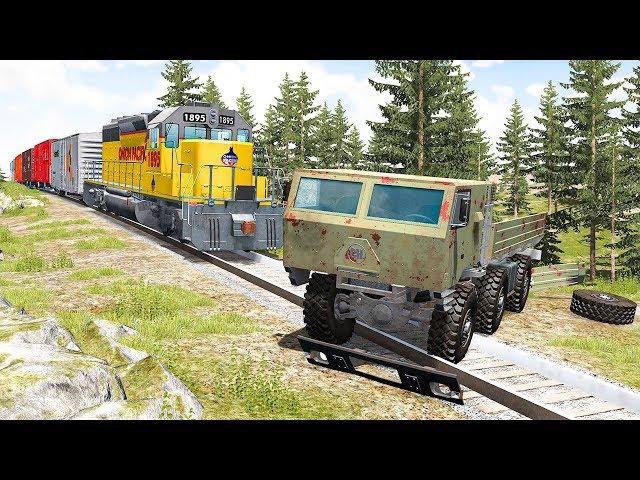 Train Accidents #12 - BeamNG DRIVE | SmashChan