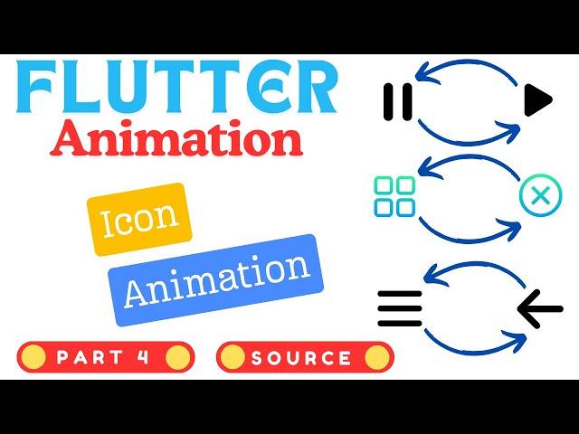 Flutter Icon Animation | Icon Animation In Flutter | AnimatedIcon | Flutter Animation Part 4