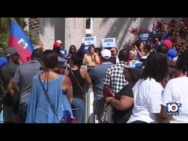 Haitians attend political rally in South Florida