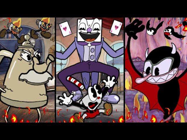 All Cuphead Fan Made Bosses 1st Phase Made By Shaconda Cartoons