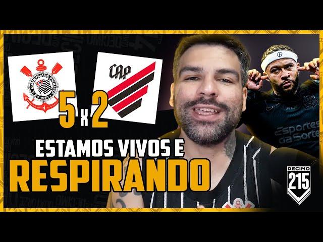 MEMPHIS CACETOU, VITÓRIA IMPORTANTE E FRAMIENGU! - CORINTHIANS 5X2 ATLÉTICO PARANAENSE