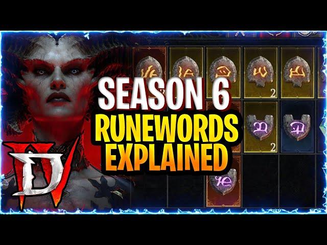 Diablo 4 Runewords Gameplay and Explained : How to Get Runewords and How to Make Runewords