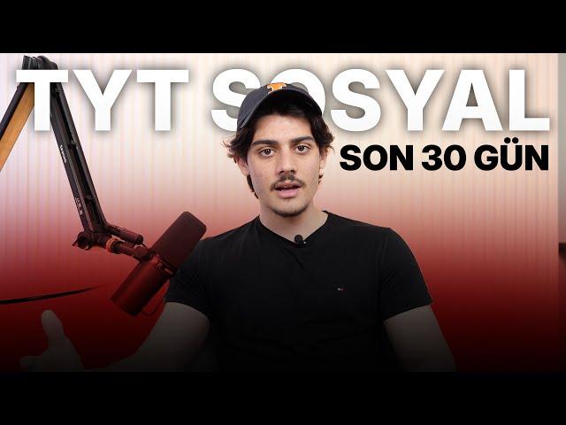 SON 1 AYDA TYT SOSYAL ADINA NELER YAPILABİLİR?