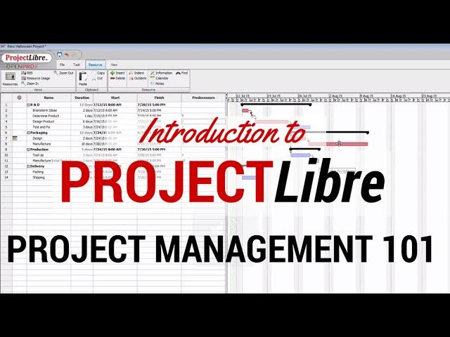 Learn the Basics of ProjectLibre - Your Quick Start to Project Management with ProjectLibre