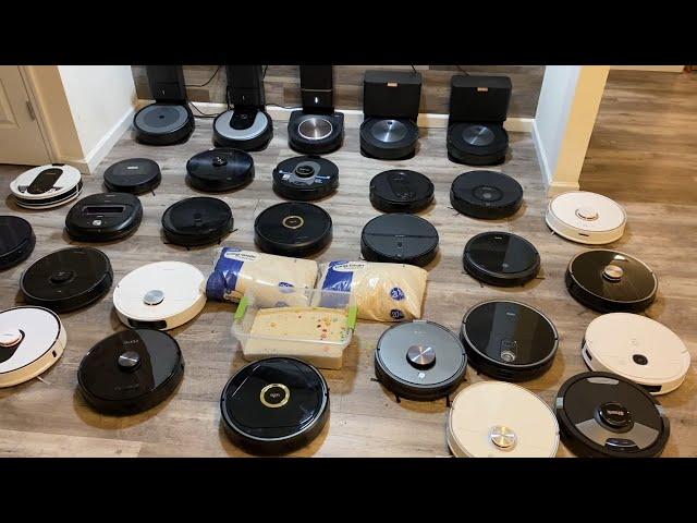 31 Robot Vacuums -VS- 50 POUNDS of RICE- Roomba Roborock Eufy Bissell Ecovacs Deebot HAPPY HOLIDAYS!