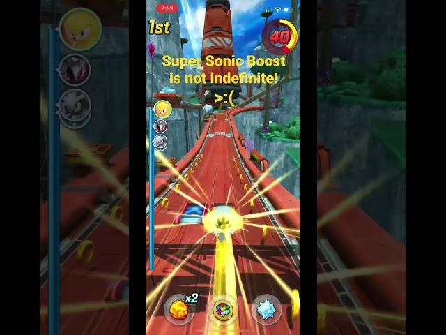 I broke Super Sonic!!!