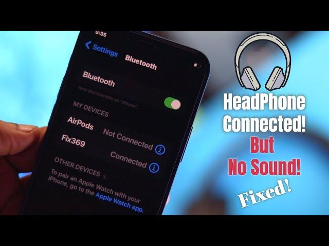 Fix- Bluetooth connected but no sound iPhone!