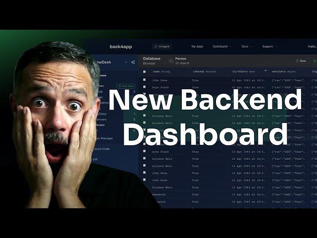 New Back4App Dashboard!