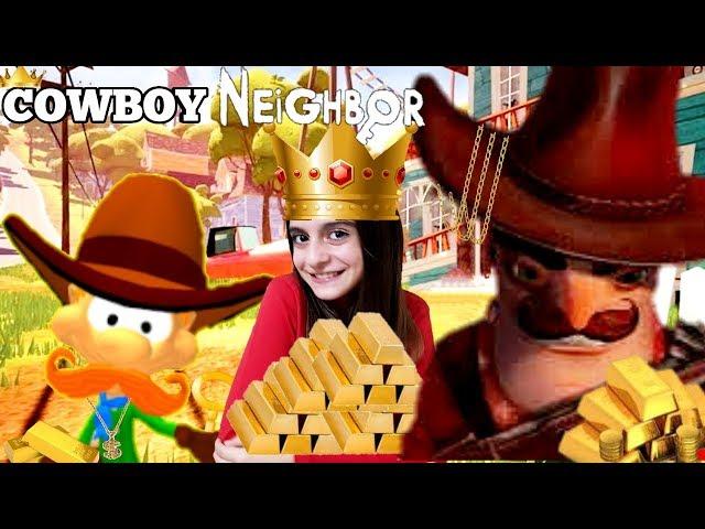 KOVBOY'UN GİZEMLİ ALTINLARI !! - Hello Neighbor/Cowboy Neighbor