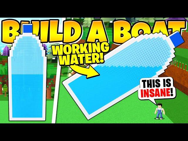 WORKING WATER BLOCKS In Build a Boat! *Insane*