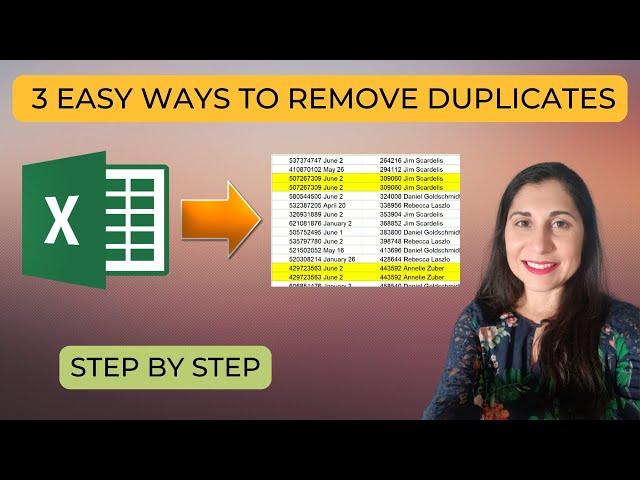 3 Quick Ways to Remove Duplicates in Excel