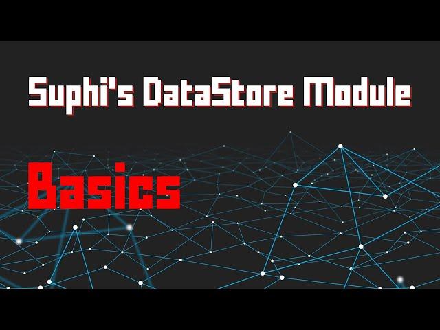 Suphi's DataStore Module Basics - Roblox Scripting Tutorial