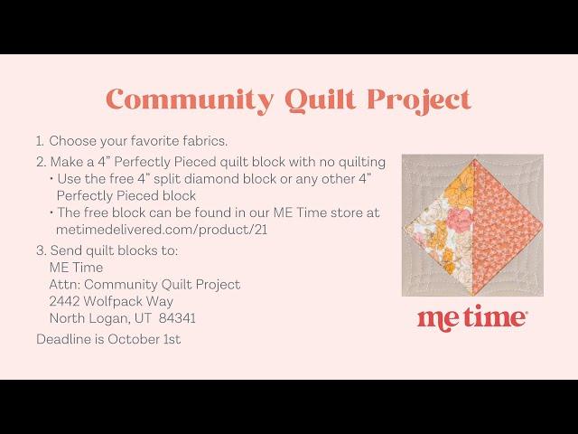 Make a Perfectly Pieced Quilt Block with Melissa!