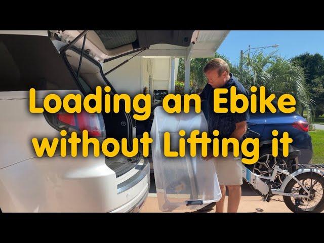 Loading an E-bike by Yourself, without Lifting it!