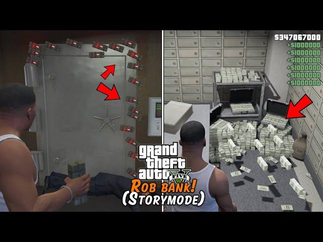 How To Rob Bank in GTA 5 Story Mode (fleeca bank)