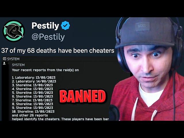 Summit1g Reacts to Pestily BANNING 37 Cheaters on Tarkov in 5 Days