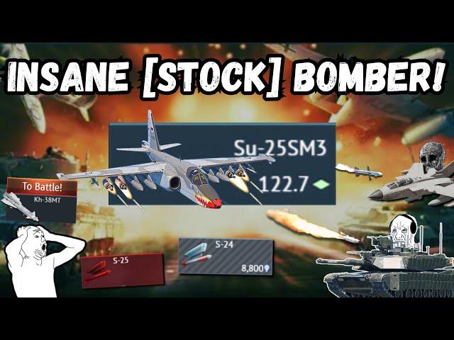 I'm DESTROYING War Thunder by Bombing EVERYTHING with OP Missiles!| [STOCK] Su-25SM3 Experience!