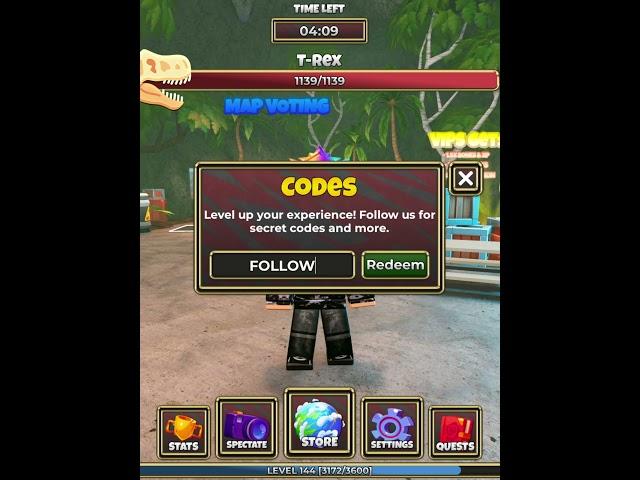 All working codes in Primal Pursuit #shorts #viral #edit #leaks #dinosaur #foryou #fyp #like #roblox
