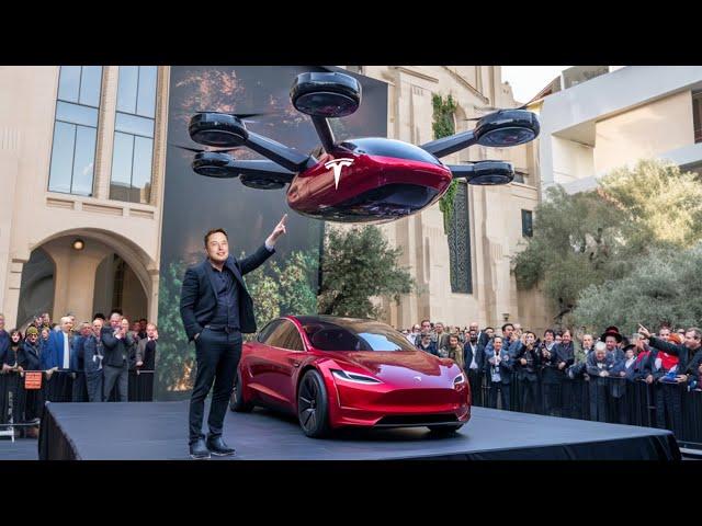 Elon Musk's First Prototype of Flying Tesla Car SHOCKED The World