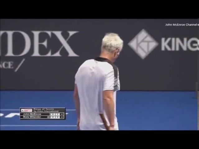 Mats Wilander vs McEnroe SF - Stockholm 2016 Highlights