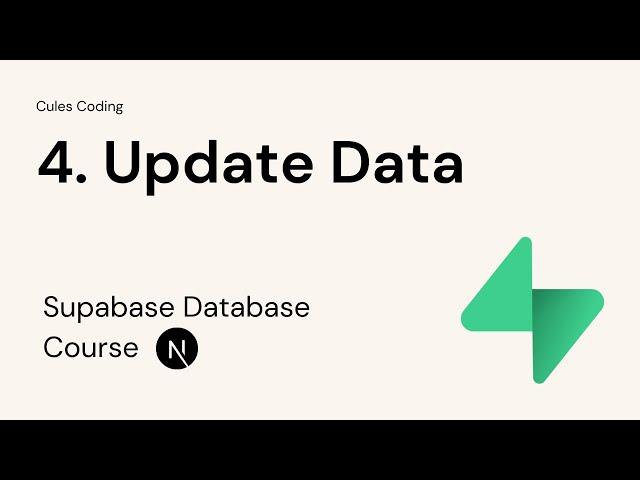 4. Update Data in Supabase using Nextjs 15 Server Component & Server Action | React