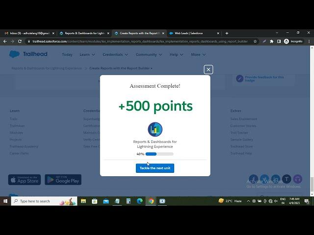 Create Reports with the Report Builder | Trailhead Challange | Manoj Tech Solution