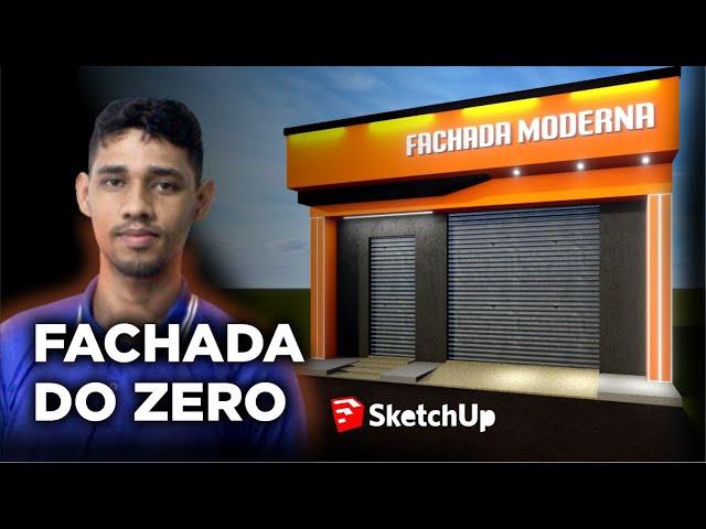 FACHADA NO SKETCHUP | RENDERIZAÇÃO NO LUMIONS | COMO RENDERIZAR NO LUMIONS | COMO USAR O SKETCHUP