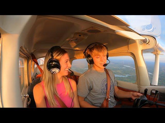 My Sisters First Flight in a Cessna 172